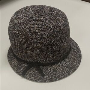 Croft & Barrow Black and Brown Woven Hat